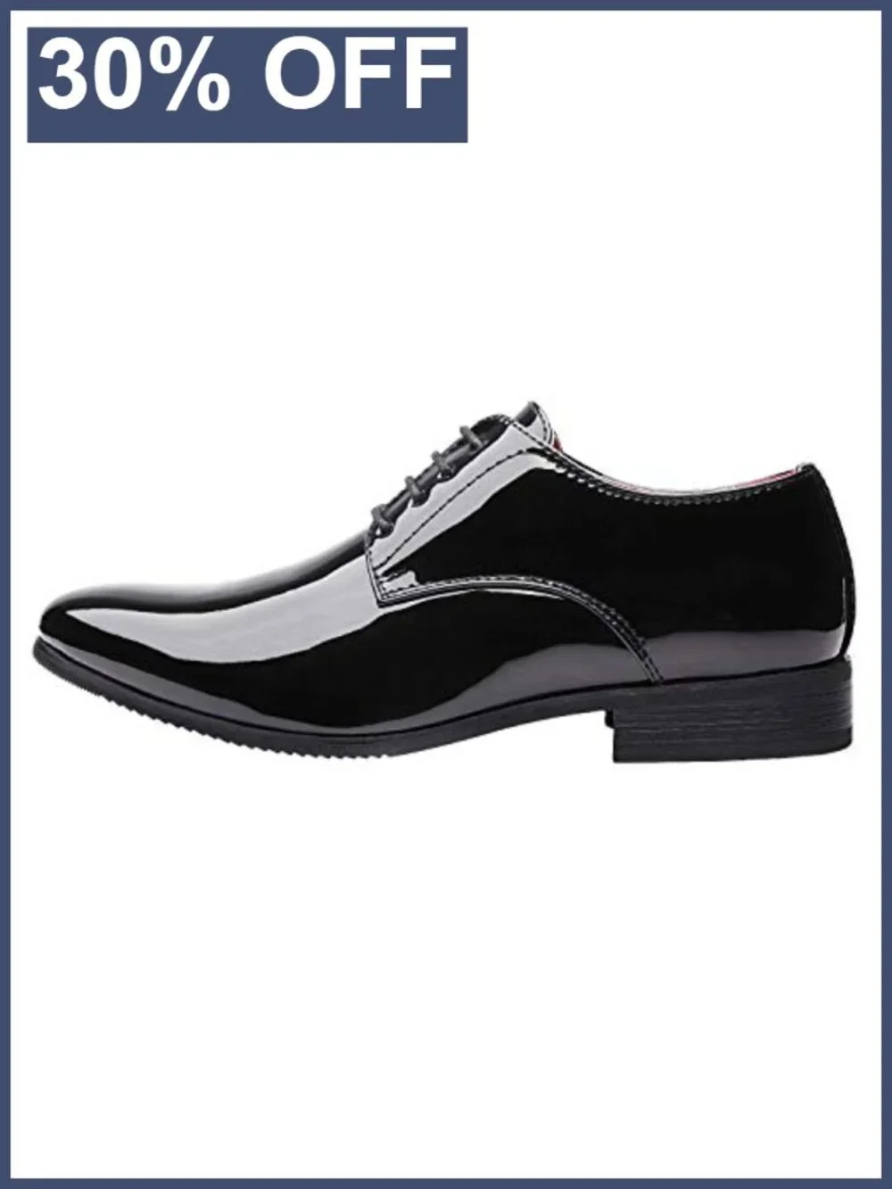 Faux Patent Leather Tuxedo Dress Oxford Wedding Party Oxfords